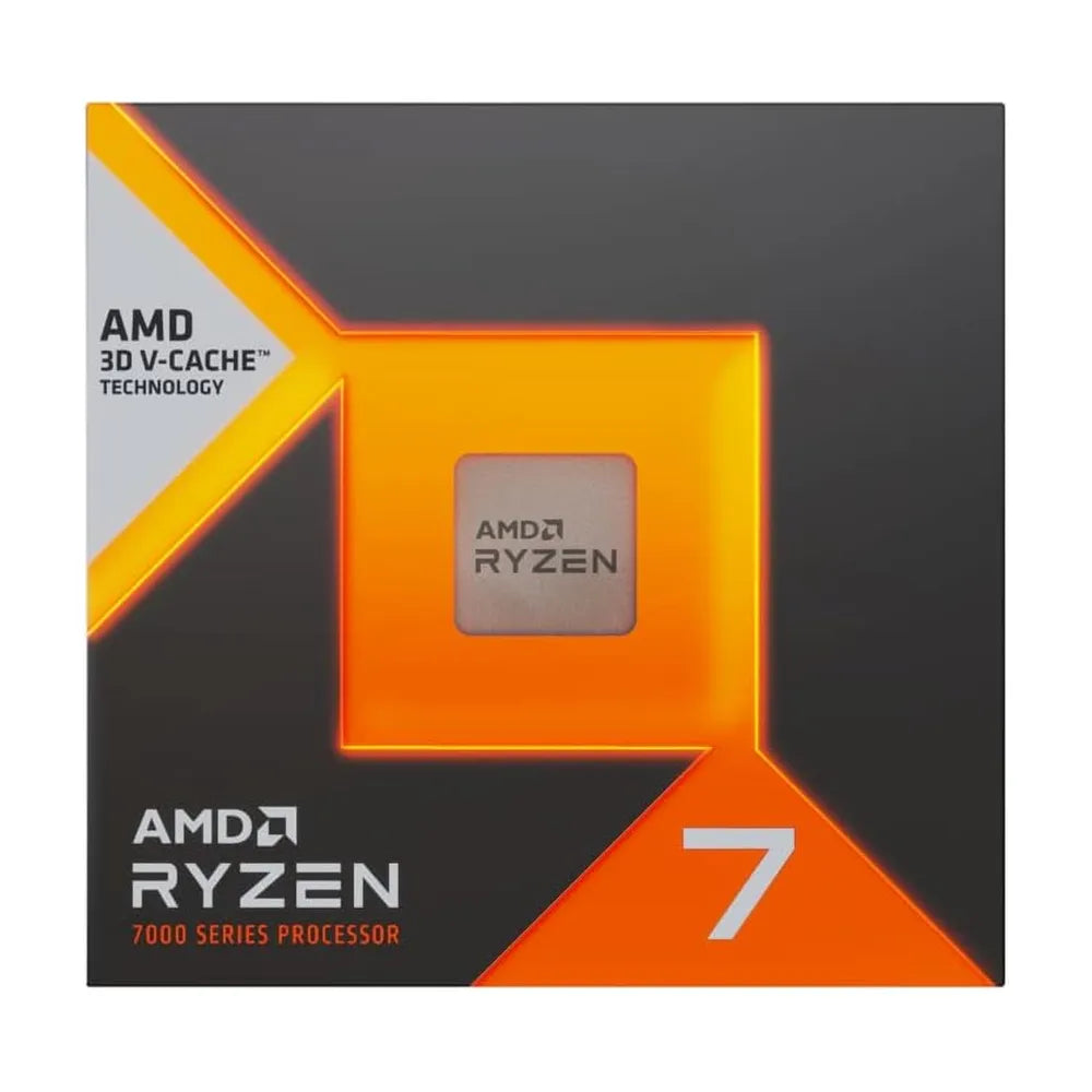 AMD Ryzen 7 7800X3D Gaming Processor, 8-Core, Base Core Frequency 4.2 GHz, Turbo Frequency 5 GHz, 512KB L1 Cache, DDR5, AM5 Socket, 1 Year Warranty | 100-100000910WOF