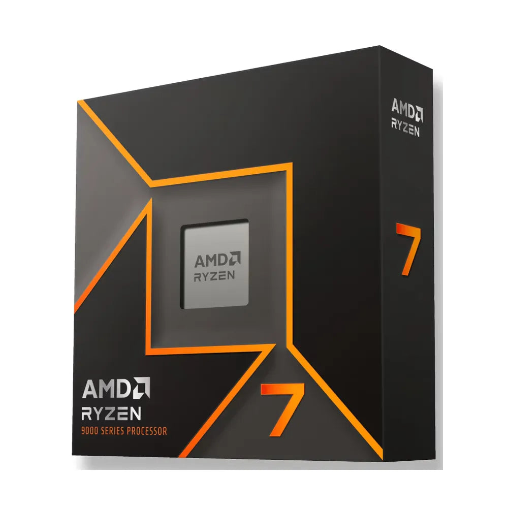 AMD Ryzen 7 9700X Processor, 8-Core, Base Core Frequency 3.8 GHz, Turbo Frequency 5.5 GHz, 640KB L1 Cache, DDR5, AM5 Socket, 1 Year Warranty | 100-100001404WOF