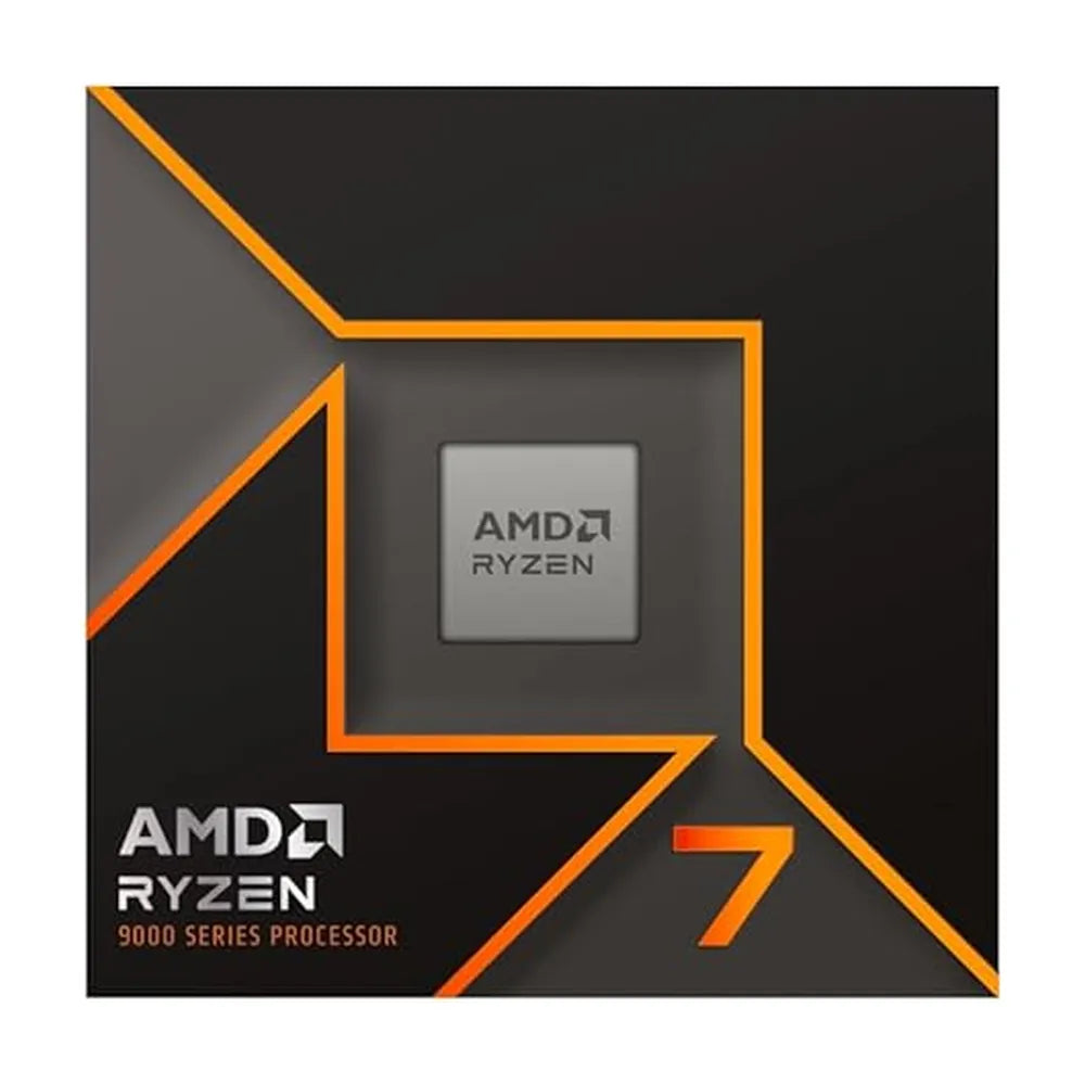 AMD Ryzen 7 9700X Processor, 8-Core, Base Core Frequency 3.8 GHz, Turbo Frequency 5.5 GHz, 640KB L1 Cache, DDR5, AM5 Socket, 1 Year Warranty | 100-100001404WOF