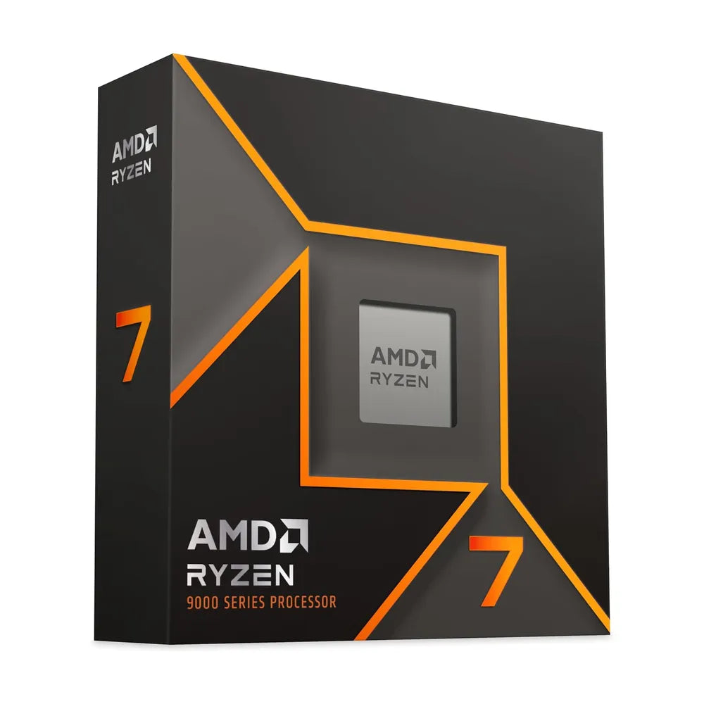 AMD Ryzen 7 9700X Processor, 8-Core, Base Core Frequency 3.8 GHz, Turbo Frequency 5.5 GHz, 640KB L1 Cache, DDR5, AM5 Socket, 1 Year Warranty | 100-100001404WOF