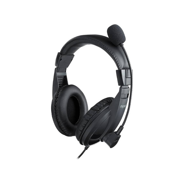 Rapoo H150 Wired Headset, Cable Length:1.9m, Black, 1 Year Warranty | 11849