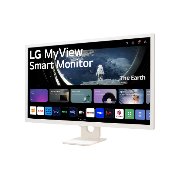 LG 32SR50F-W 32" FHD(1920 x 1080) Smart Monitor, HDMI, Tilt, Adjustable, White, 1 Year warranty | 32SR50F-W