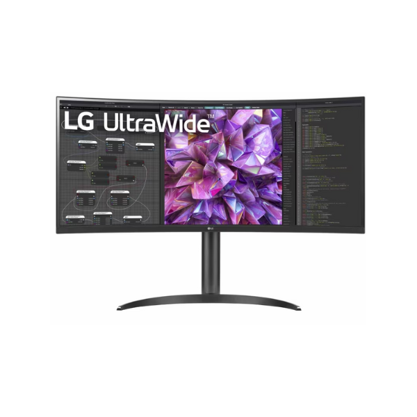 LG 34WQ75C-B 34" QHD(3440 x 1440) Ultra Wide Curved Monitor, HDMI, DP, RJ-45, USB-C, Tilt/Height, Adjustable, 1 Year warranty | 34WQ75C-B
