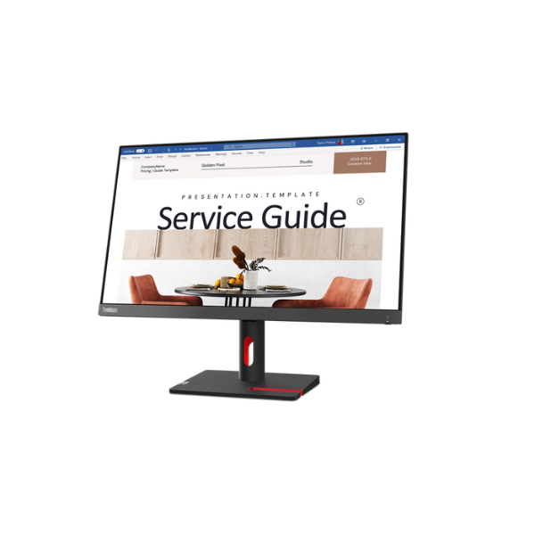 ThinkVision S24i-30 23.8" FHD (1920x1080) Monitor,Anti-glare, HDMI, VGA, Tilt Adjustment, 3 Years warranty | 63DEKAT3UK