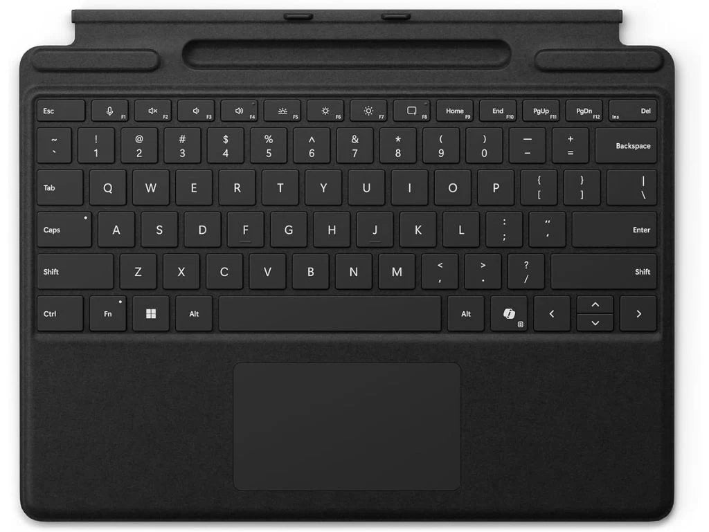 Microsoft Surface Pro Arabic & English Keyboard With Copilot, Magnetic Connection, Black, 1 Year Warranty | 8XA-00181
