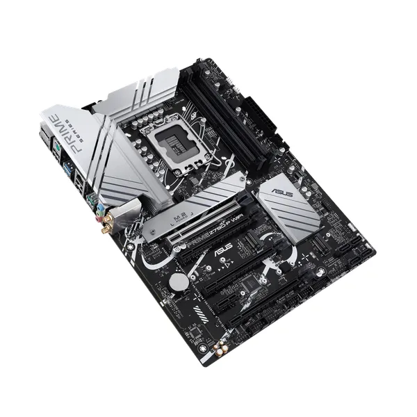 Asus PRIME Z790-P WiFi Motherboard, LGA 1700 Socket, ATX Form Factor, DDR5 Ram, PCIe 5.0 With SafeSlot Core+, Wi-Fi 6, Bluetooth v5.2, USB 20 GBps, HDMI, DisplayPort, Realtek 2.5 GB Ethernet With Asus LANGuard, Aura Sync, 1 Year Warranty | 90MB1CJ0-M1EAYO