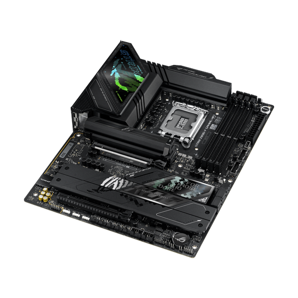 Asus ROG STRIX Z890-F GAMING WiFi Motherboard, LGA 1851 Socket, ATX Form Factor, DDR5 Ram, PCIe 5.0 With SafeSlot Core+, Wi-Fi 7, Bluetooth v5.4, HDMI, DisplayPort, Thunderbolt 4, Intel 2.5 GB Ethernet With Asus LANGuard, Aura Sync, 1 Year Warranty |