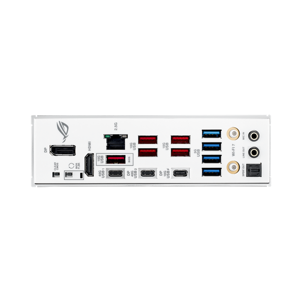 Asus ROG STRIX X870-A GAMING WiFi Motherboard, AM5 Socket, ATX Form Factor, DDR5 Ram, PCIe 5.0 With SafeSlot Core+, Wi-Fi 7, Bluetooth v5.4, Thunderbolt 4, HDMI, DisplayPort, Intel 2.5 GB Ethernet With Asus LANGuard, Aura Sync, 1 Year Warranty |