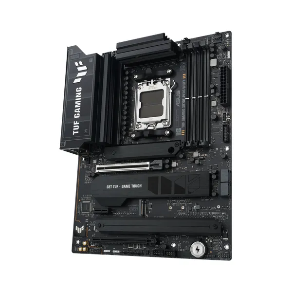 Asus TUF GAMING X870E-PLUS WiFi Motherboard, AM5 Socket, ATX Form Factor, DDR5 Ram, PCIe 5.0 With SafeSlot Core+, Wi-Fi 7, Bluetooth v5.4, HDMI, Thunderbolt 4, Realtek 2.5 GB Ethernet With TUF LANGuard, Aura Sync, 1 Year Warranty | 90MB1M70-M0EAY0