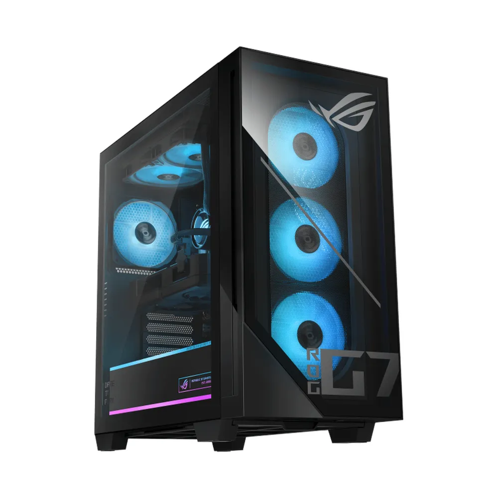 Asus ROG Strix Tower Desktop PC, AMD Ryzen 9-9950X3D Processor, 64GB RAM, 2TB SSD, 16GB AMD Radeon RX 9070 XT Graphics, Liquid Cooler, RGB Gaming Keyboard & Mouse Included, Windows 11 Home, 2 Year Warranty | GM700TZ-R9950X009W
