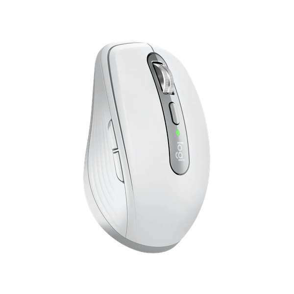 Logitech MX Anywhere 3S Wireless Mouse, Dual Connectivity Wireless Logi Bolt USB Receiver & Bluetooth, 8000 DPI Darkfield high precision Sensor, Up to 70 days Battery Life, 6 x Buttons, Pale Grey, 1 Year Warranty | 910-006930