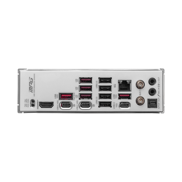 Msi MPG X870E EDGE TI WiFi Motherboard, AM5 Socket, ATX Form Factor, DDR5 Ram, PCIe 5.0, Wi-Fi 7 Solution, Bluetooth 5.4, USB 40 GBps, HDMI 2.1, Type-C Display Port, Realtek 5 GBps LAN, EZ M.2 Shield Frozr II, 1 Year Warranty | 911-7E59-001