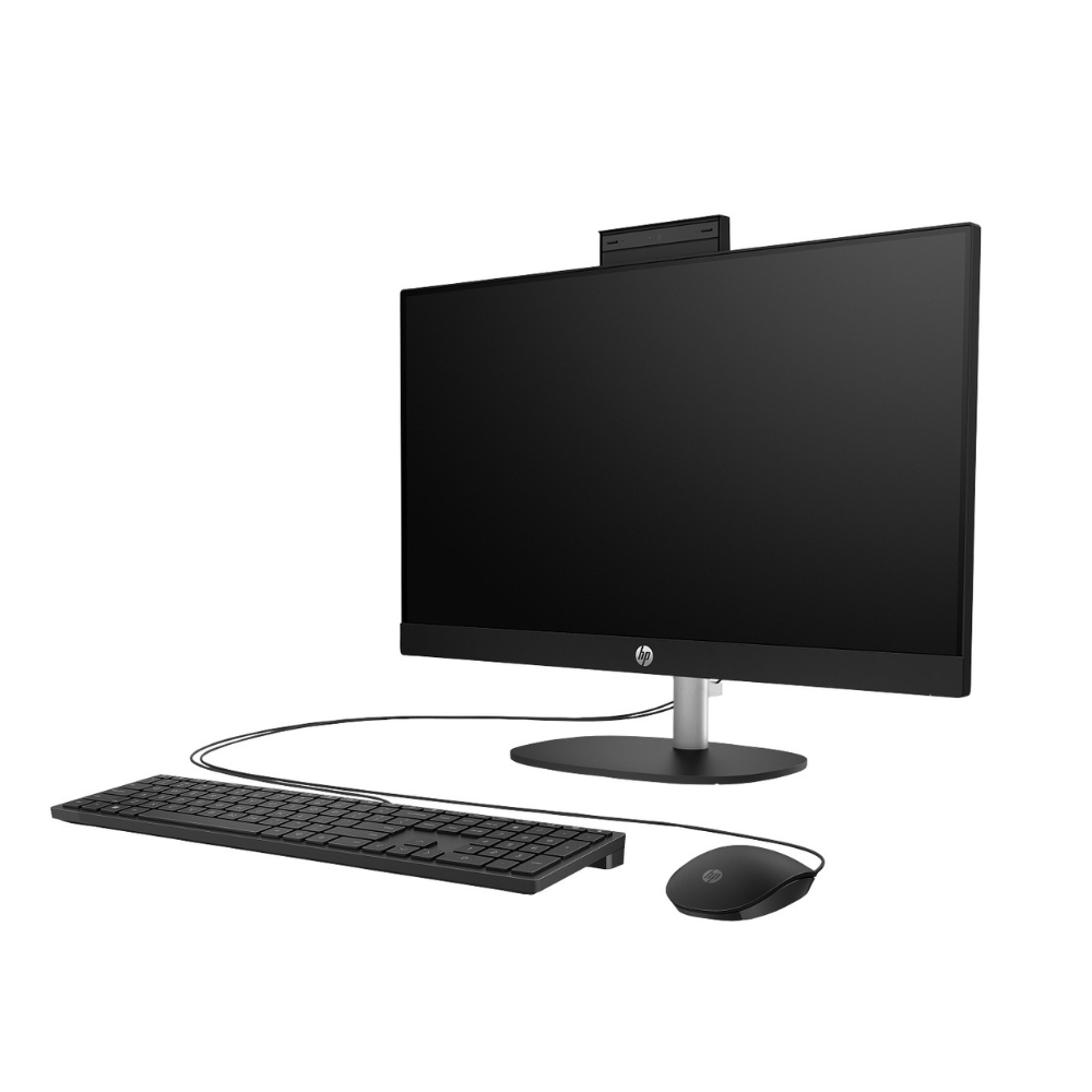 HP 24-cr0126nh All-in-One Desktop – Intel Core i7-1355U Processor, 8 GB RAM, 512 GB SSD, 23.8" (1920 x 1080) FHD Touch Display, DOS, Jet black, English Keyboard, 1 Year Warranty | 91H33EA
