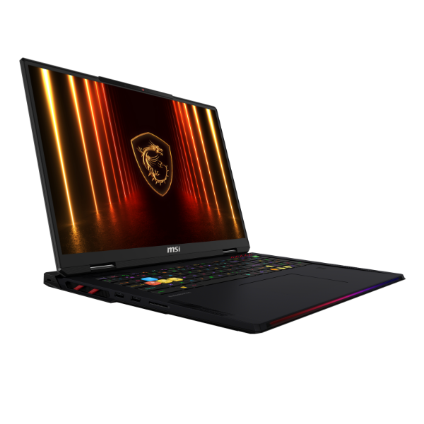 MSI Raider 18 HX AI A2XWJG Intel Core Ultra 9 285HX Processor, 64 GB RAM, 2TB SSD, 24 GB-NVIDIA RTX 5090, 18" UHD IPS Display, Window 11 Home, English & Arabic Keybaord, Titan Gaming Backpack, 2 Year Warranty | 9S7-182462-058