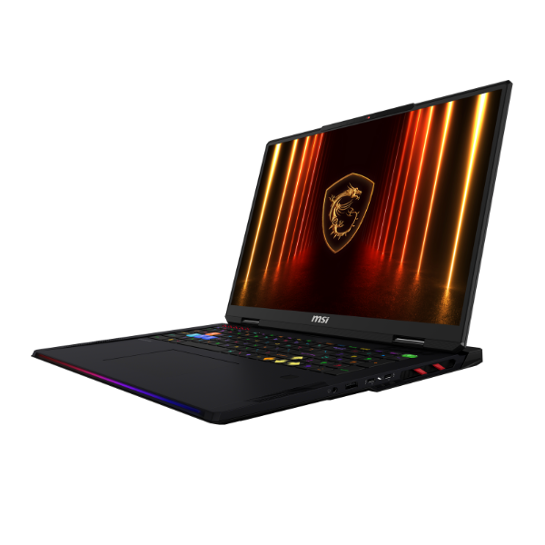 MSI Raider 18 HX AI A2XWJG Intel Core Ultra 9 285HX Processor, 64 GB RAM, 2TB SSD, 24 GB-NVIDIA RTX 5090, 18" UHD IPS Display, Window 11 Home, English & Arabic Keybaord, Titan Gaming Backpack, 2 Year Warranty | 9S7-182462-058