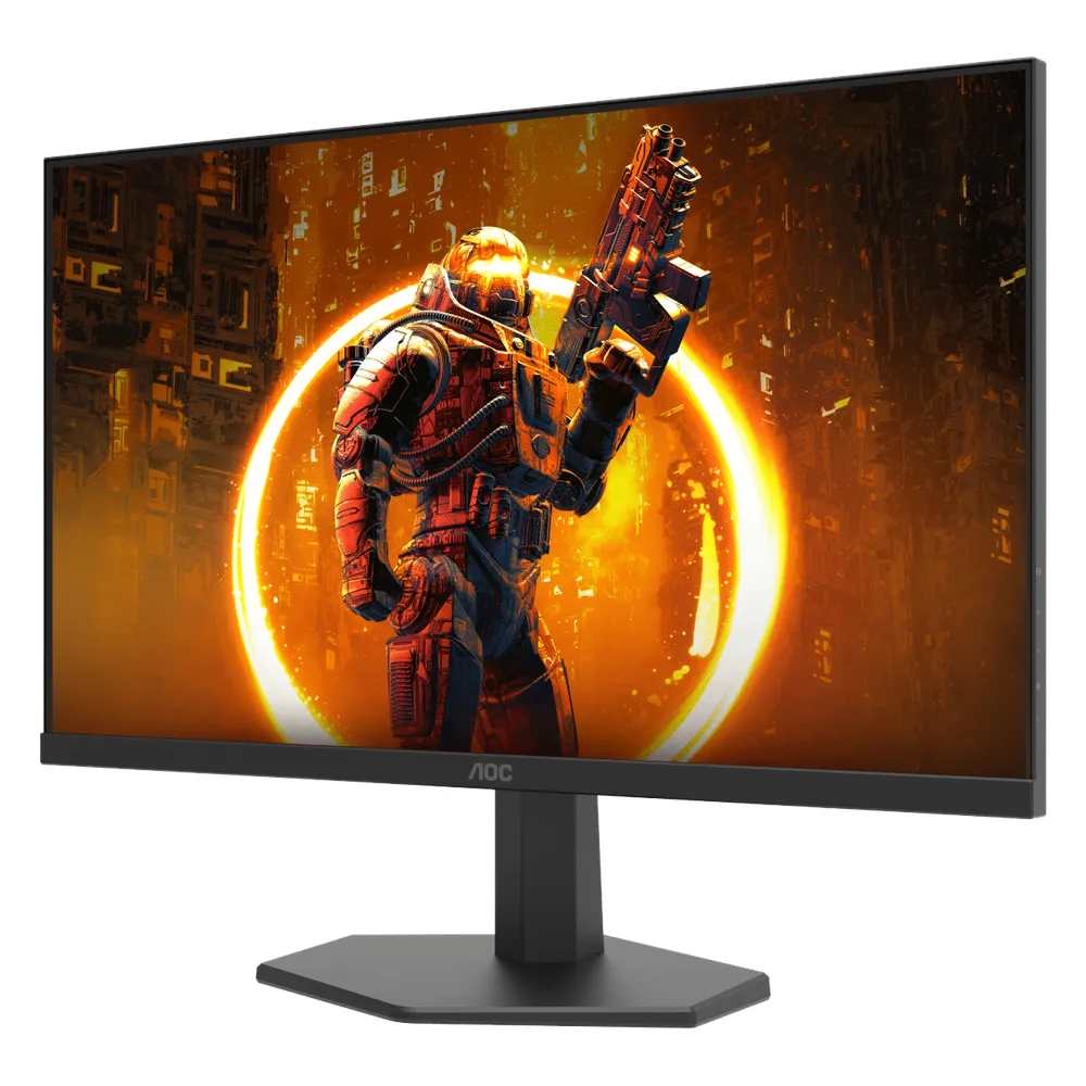 AOC 24G11ZE Gaming Monitor, 24" FHD (1920 x 1080) Resolution, 240Hz, Anti-glare, 1ms (GTG) Response Time, HDMI, DisplayPort, Tilt Adjustable Stand, Black & Red, 1 Year Warranty | 24G11ZE