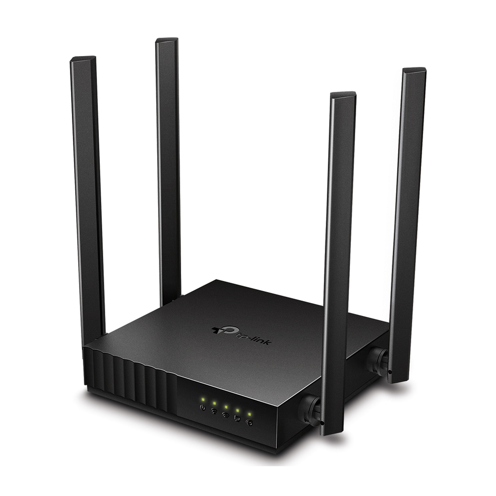 TP-Link Archer AC1200 Dual Band Wi-Fi Router, 2.4 GHz Up to 300 Mbps, 5 GHz Up to 867 Mbps, 4 x Fixed Antennas, Multiple LAN Ports, 3 Bedroom Houses Coverage, 1 Year Warranty | ARCHER-C54