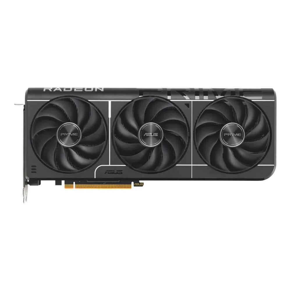 Asus Prime Radeon RX 9070 EVO OC Edition Graphics Card, GDDR6 16GB 256-bit Memory, HDMI 2.1 & DP 2.1 Outputs, PCI Express 5.0, 2610 MHz OC Mode Core Clock, 20 Gbps Memory Clock, 578 AI TOPS, 1 Year Warranty | 90YV0MQ0-M0NA00