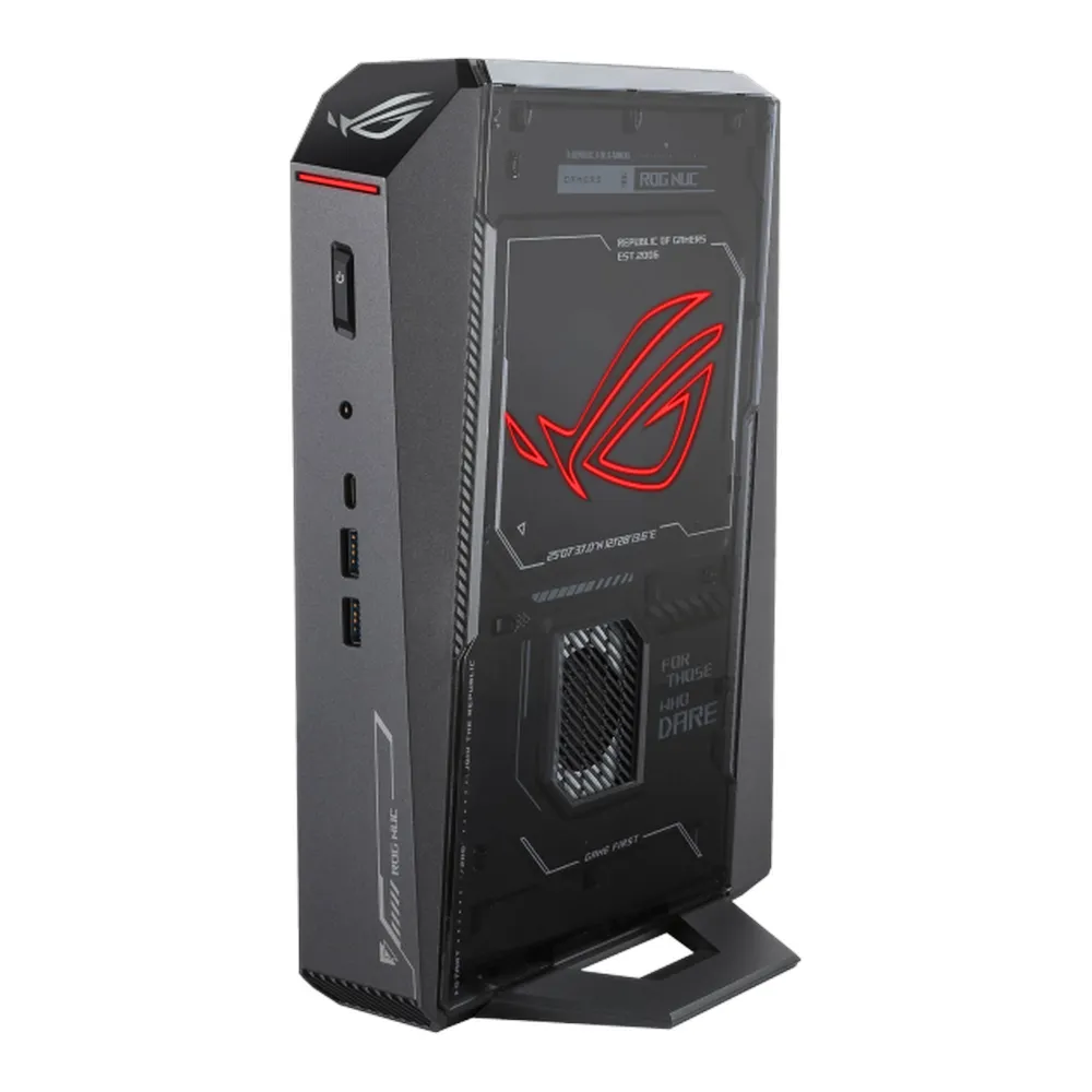 Asus ROG NUC 2025 Mini Gaming PC, Intel Core Ultra Ultra 9 275HX Processor, 32GB RAM, 2TB SSD, 16GB NVIDIA GeForce RTX 5080, Advanced Thermal Design, Windows 11 Home, Black, 3 Year Warranty | RNUC15JNK9X28AAU