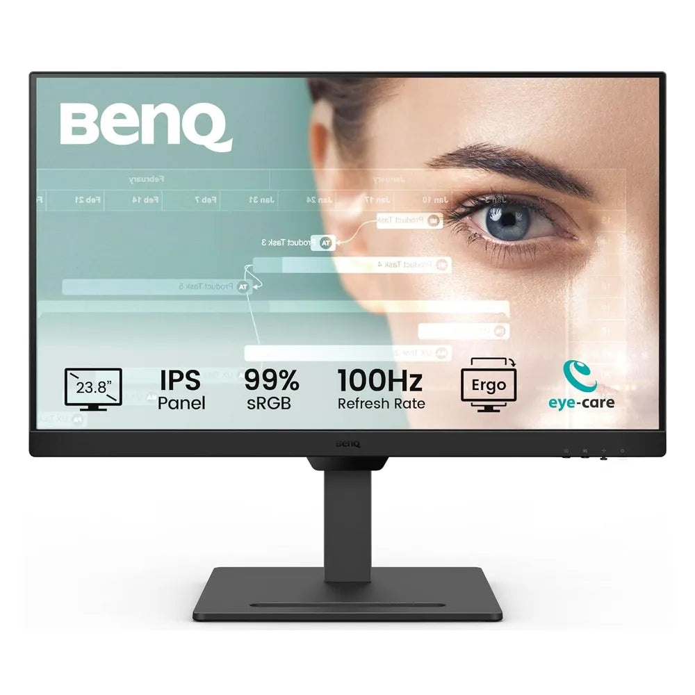 BENQ GW2490T Eye-Care Monitor, 24" FHD (1920 x 1080) Resolution, 100Hz, Anti-glare, 5ms Response Time, HDMI, DP, Fully Adjustable Stand, 1 Year Warranty | GW2490T
