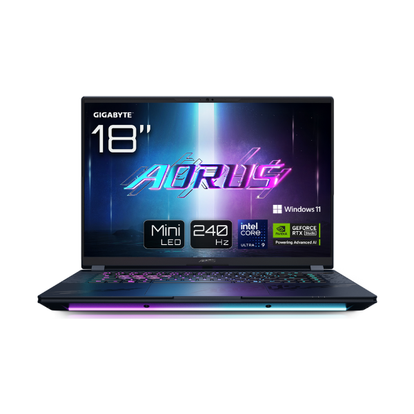 Gigabyte Aorus Master 18 BZH Gaming Laptop, Intel Core Ultra 9 275HX Processor, 64 GB RAM, 2TB SSD, 24 GB NVIDIA RTX 5090, 18" WQXGA 240Hz Display, Windows 11 Pro, English Keyboard, 3 Year Warranty | BZHC6AED45SP