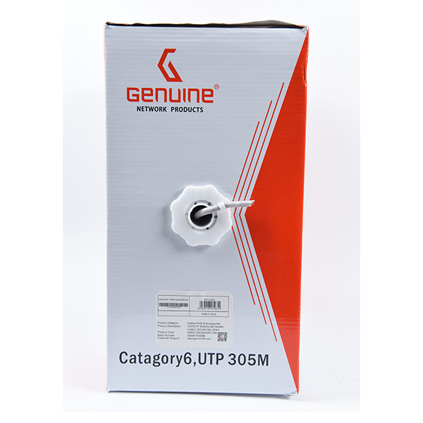 GENUINE CAT6 CABLE UTP 23 AWG, 305 METER