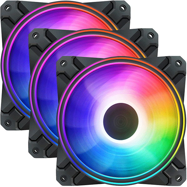 DEEP COOL CASE FAN CF120 R GB 120mm Triple Fan |
DP-F12-AR-CF120P-3P