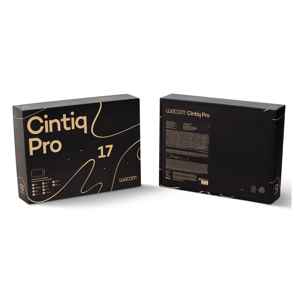 Wacom Cintiq Pro 17 DTH172 Pen Display, 4K (3840 x 2160) Resolution, 120Hz Refresh Rate, 8ms Response Time, USB Type-C, 8192 Pen Pressure Levels, 1 Year Warranty | DTH172K0B