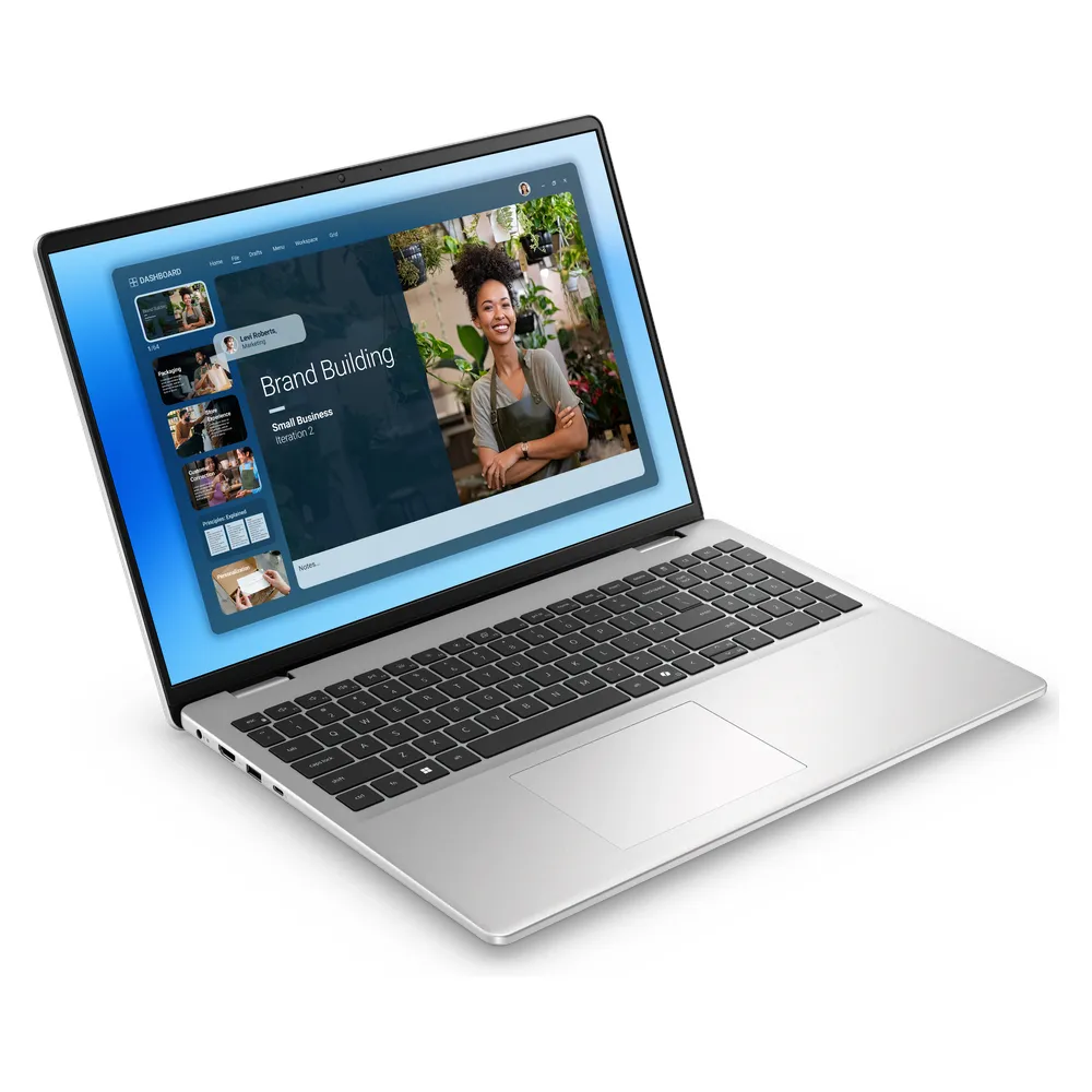 Dell 16 DC16251 Laptop, Intel Core 5 120U Processor, 8GB RAM, 512GB SSD, 16" FHD Display, Windows 11 Home, English & Arabic Backlit Keyboard, 1 Year Warranty | D-16-8-512-WH