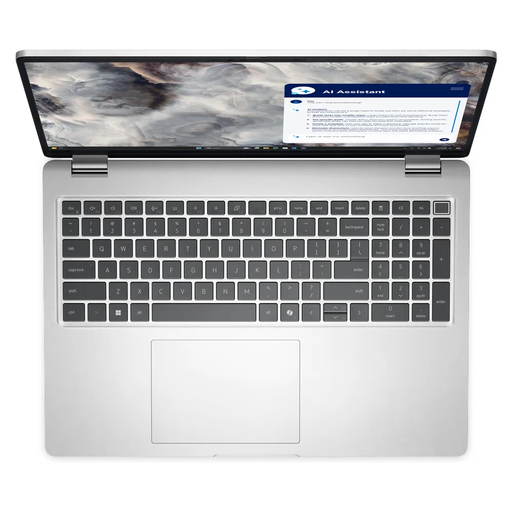 Dell Pro 16 Plus PB16250 Laptop, Intel Core Ultra 7 255U Processor, 16GB RAM, 1TB SSD, 16" FHD+ Display, DOS, English & Arabic Backlit Keyboard, 3 Year Warranty | D-PB16250-U7-16-1-DOS-ARB