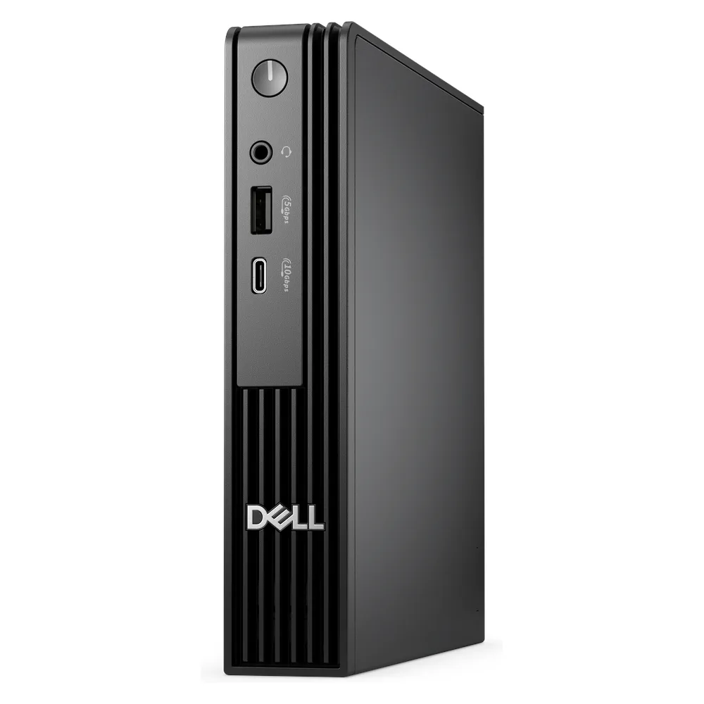 Dell Pro Micro MFF QCM1250 Desktop PC, Intel Core i5-14500T Processor, 8GB DDR5 RAM, 512GB SSD, 90W Adapter, DOS, Black, 3 Year Warranty | D-Pro-Micro-i5