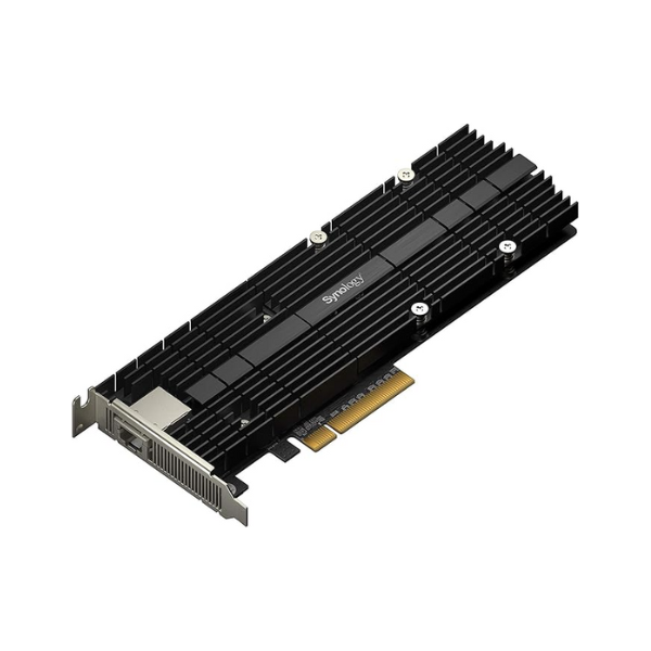 Synology E10M20-T1 Combo Adapter Card, 10 GBE network connectivity, NVMe SSD caching support, High Host Bus Interface, Broad Compatibility, 1 Year Warranty | E10M20-T1