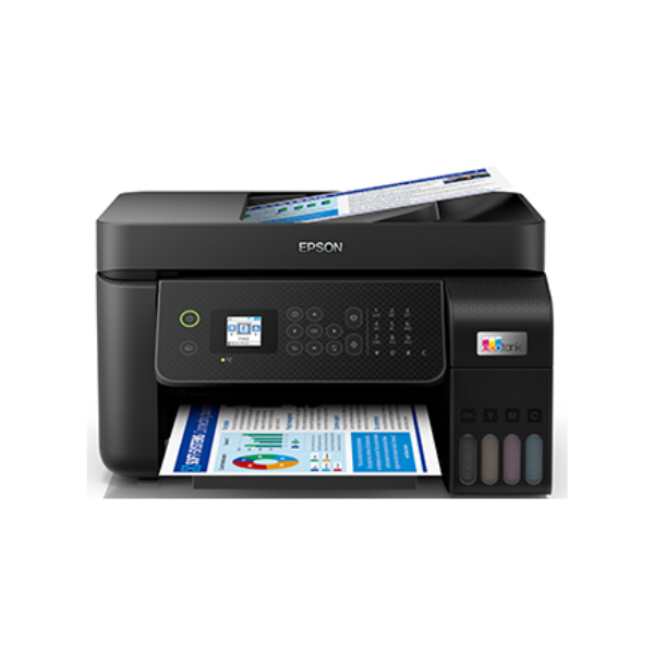 Epson EcoTank L5290 A4 Wi-Fi All-in-One Ink Tank Printer with ADF, Flatbed colour image Scanner, Walk-up black-and-white & colour Fax capability, 1 Year Warranty | EPSON-L5290