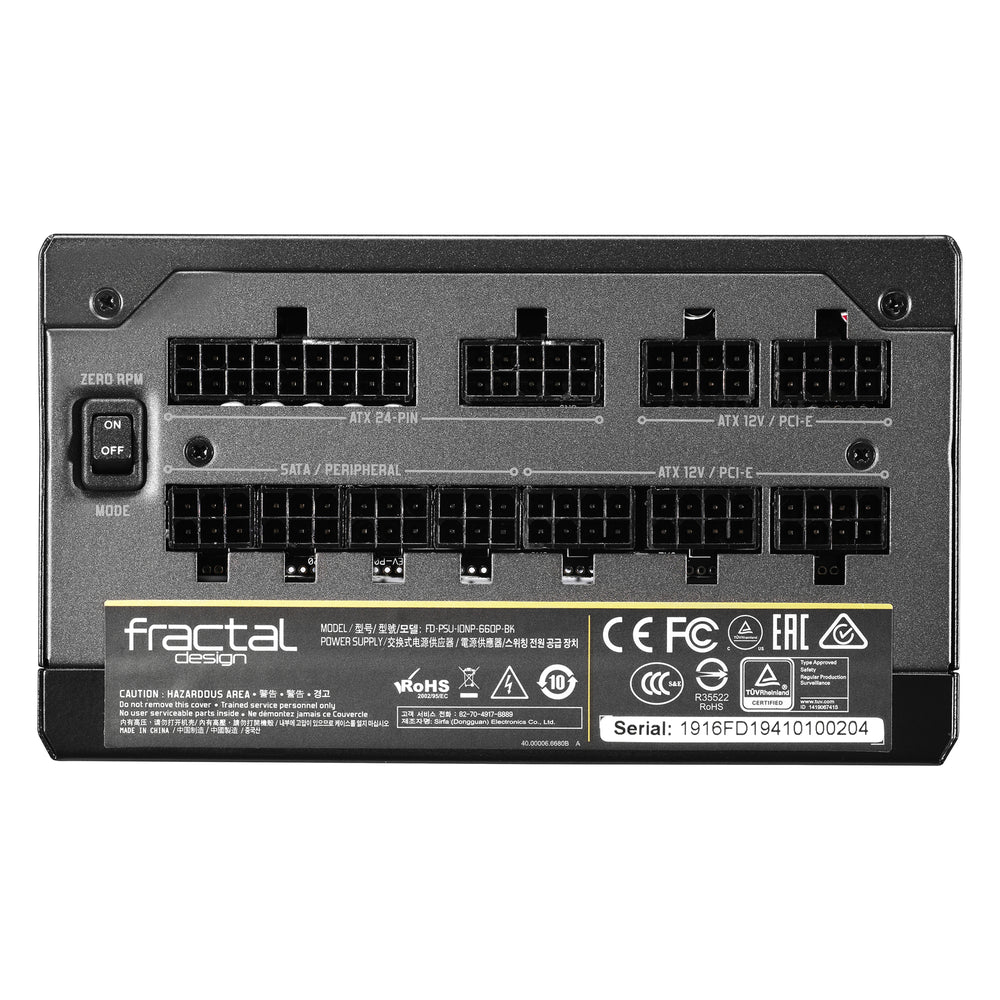POWER SUPPLY 660W FRACTAL DESIGN PLATINUM-ION PLUS 760P | FD-PSU-IONP-660P-BK-U