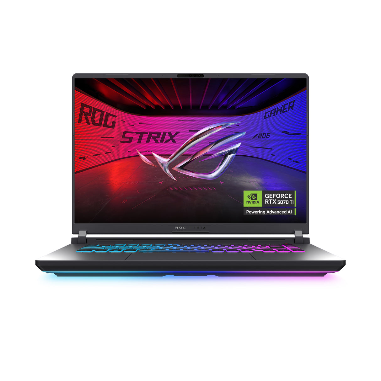 Asus ROG Strix G16 G615LR Gaming Laptop Intel Core Ultra 7 255HX Processor, 32 GB RAM, 1TB SSD, 12 GB NVIDIA RTX 5070Ti, 16" FHD+ 165Hz Display, Windows 11 Home, English Keyboard, 1 Year Warranty | G615LR-RV052W