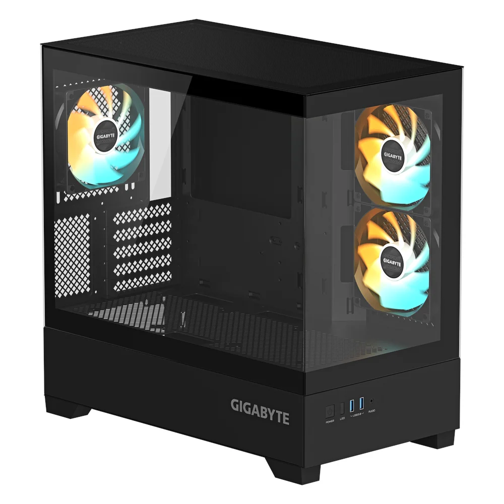 GIGABYTE-C201-Panoramic-Micro-ATX-Gaming-Case-C201P-M-ATX