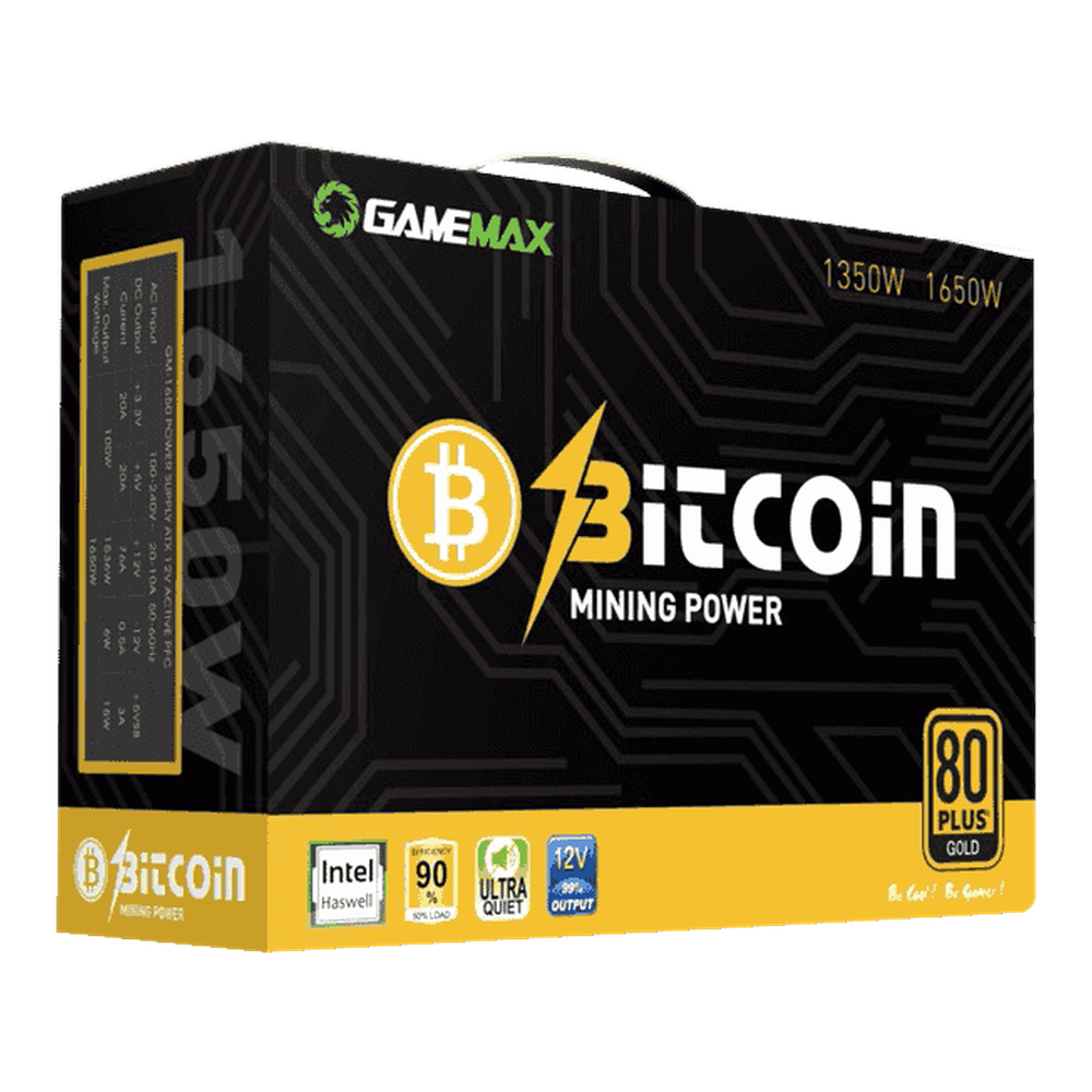 POWER SUPPLY 1350W GAMEMAX GM1350 MINING 80+ GOLD | GM-GM1350-MINING