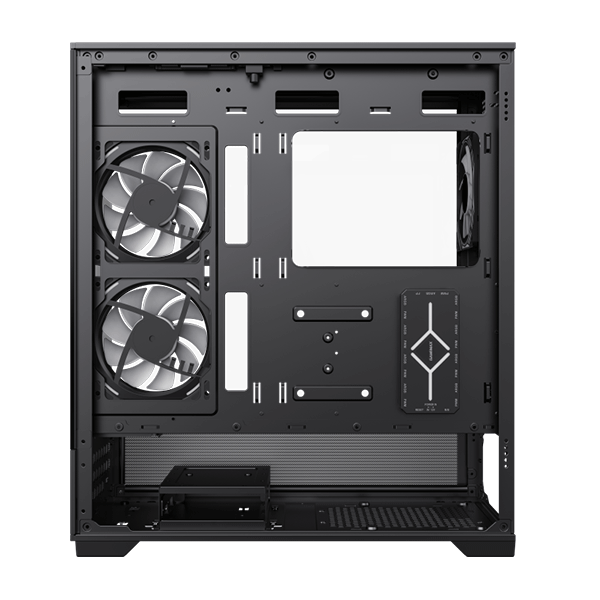 ATX CASE GAMEMAX VISTA AB BLACK WITH 6 FAN | GM-VISTA-AB-BLK