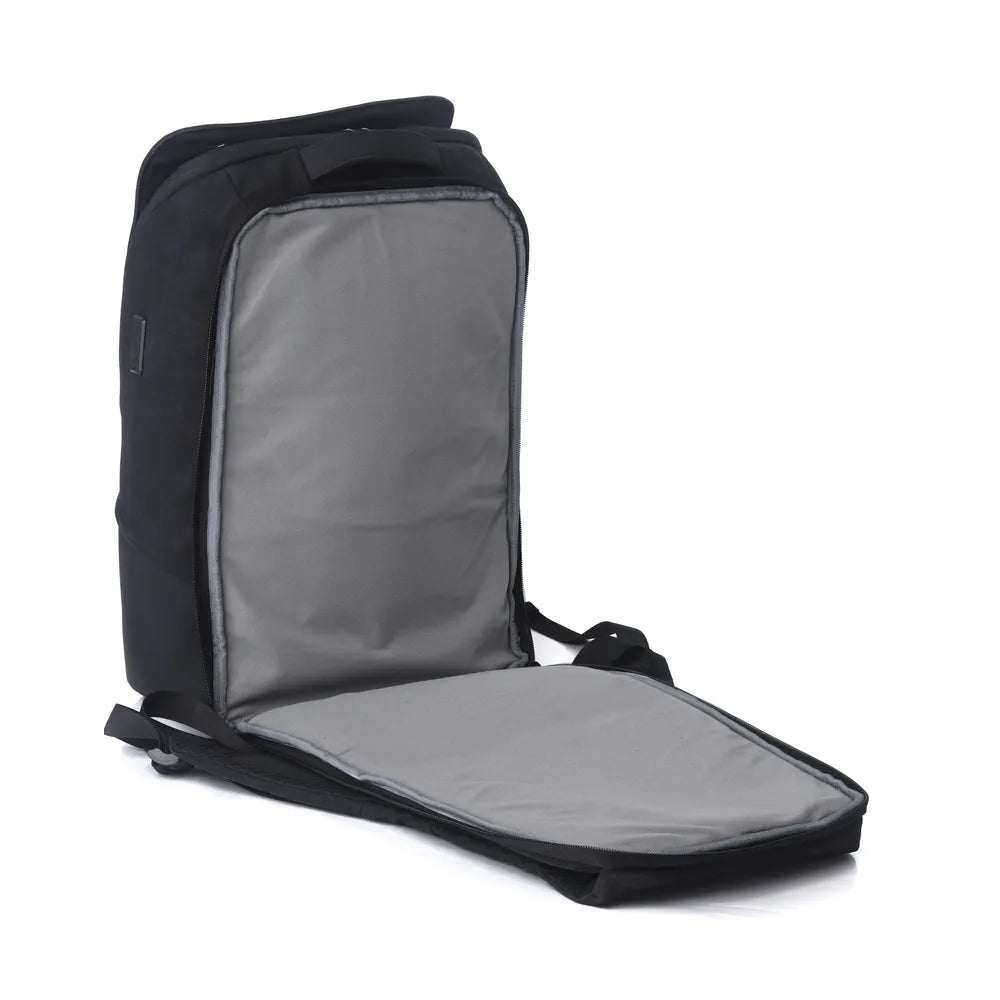 Genuine Trend Laptop Backpack, Fits up to 16” Laptops, High-Quality Polyester, Water-Resistant Build, Type-C USB Port, Carry Strap, Clean Front Design, Black, 1 Year Warranty | GN-B230642BK