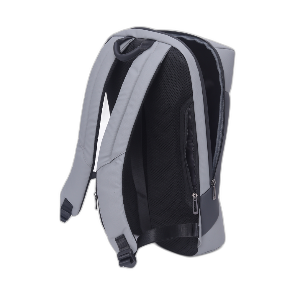 Genuine Rock Laptop Backpack, Fits up to 16” Laptops, High-Quality Polyester, Water-Resistant Fabric, Carry Strap, Grey, 1 Year Warranty | GN-B230817GR