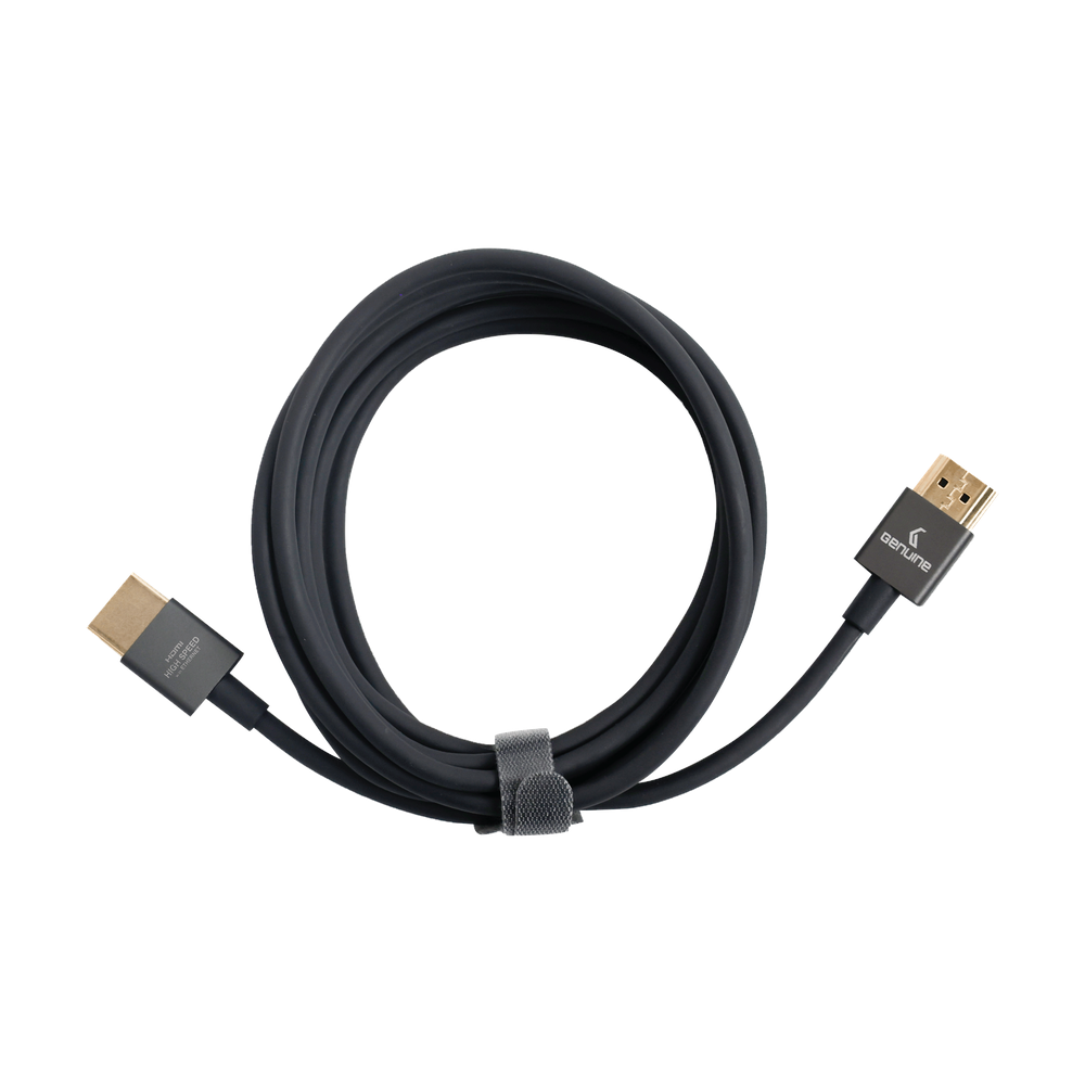 Genuine HDMI To HDMI Slim Cable, Version 2.0, Cable Length 3M, Supports 4K@60Hz, 1 Year Warranty | GN-HD3M2.0V-SB