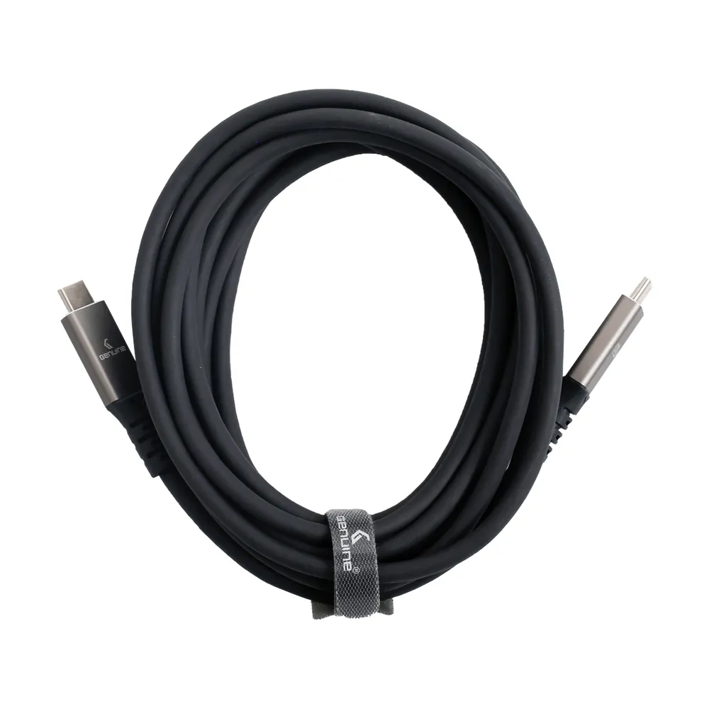 Genuine USB 3.2 Gen2 Cable, Cable Length 1.5M, 100W, 10Gps Data Transfer Speed, Aluminium Gray, 1 Year Warranty | GN-USBC1.5M-AL