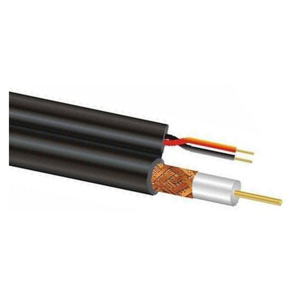 Genuine RG59 Coaxial Cable with Power, 300M Length, Copper, PVC Jacket, Shielded, Ideal for CCTV Installations, 1 Year Warranty | GNC713-PRG59