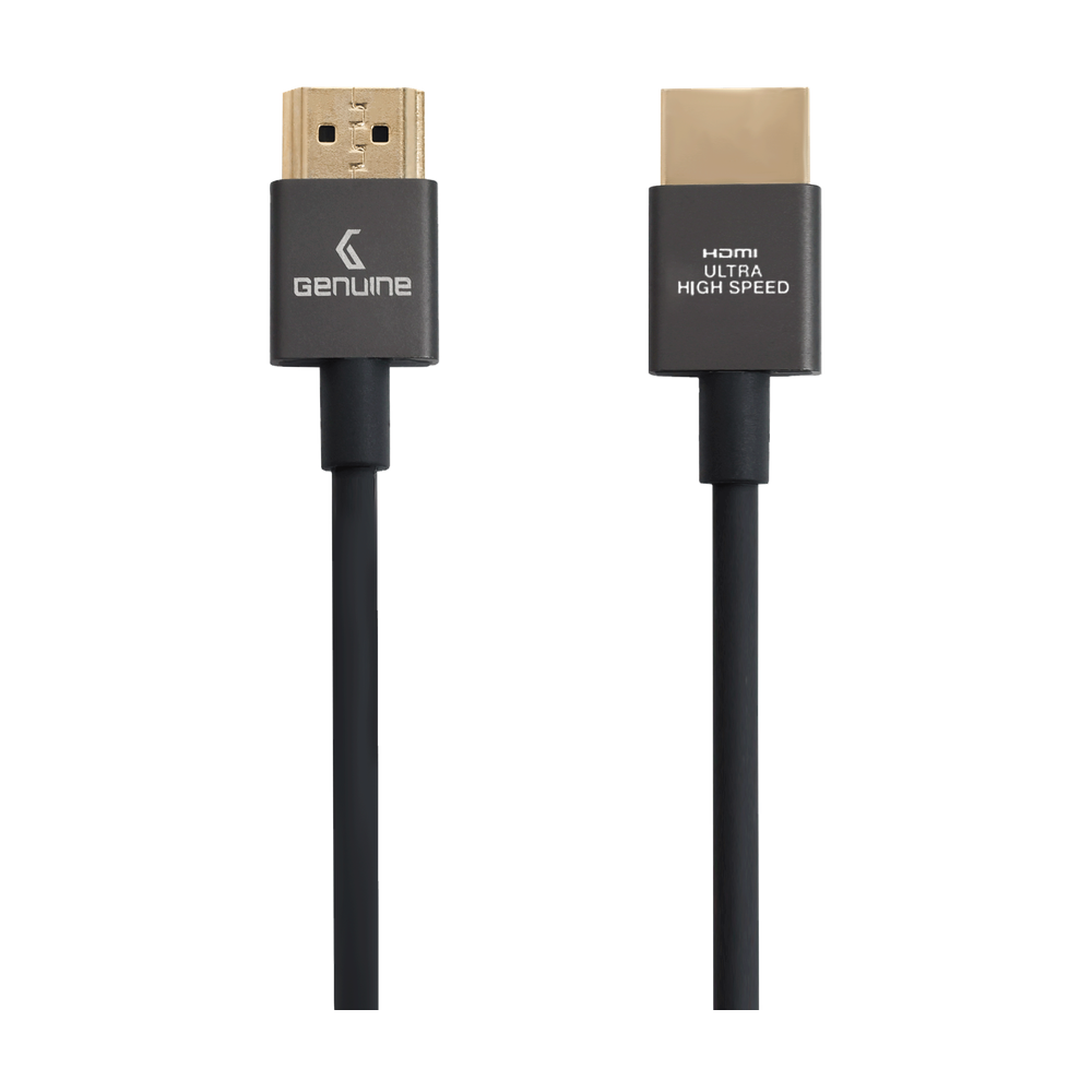 Genuine HDMI To HDMI Slim Cable, Version 2.1, Cable Length 2M, Supports 8K@60Hz, 1 Year Warranty | GNHD2M2.1V-SB