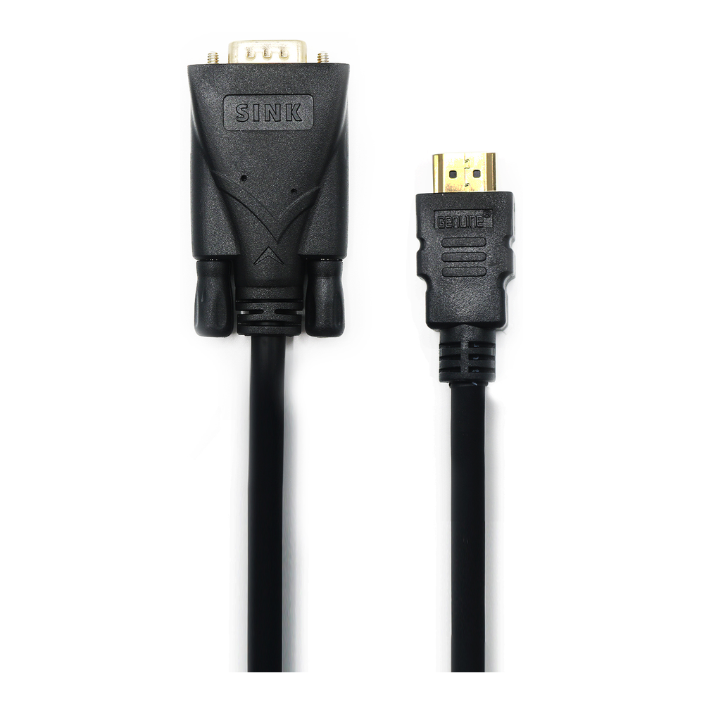 Genuine HDMI To VGA Cable, Supports 1080p, Cable Length 3M, 1 Year Warranty | GNHDVG3M