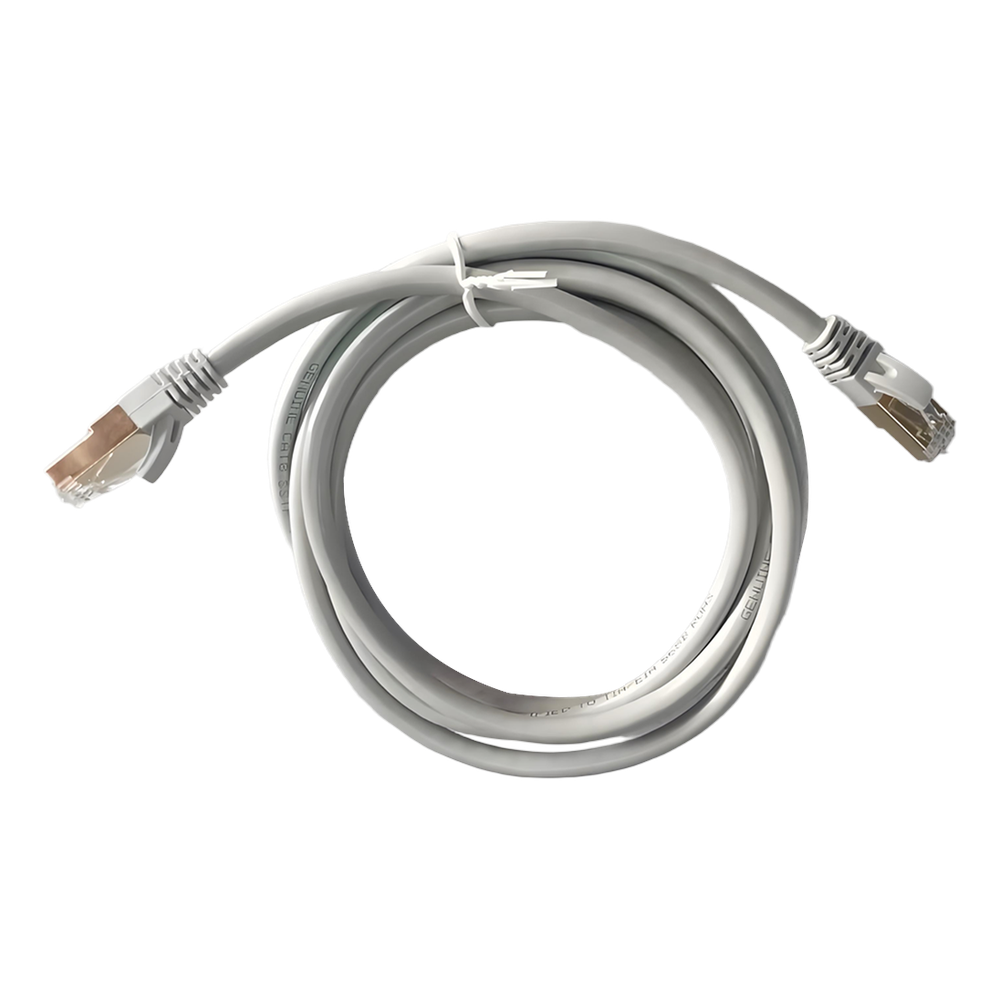 Genuine CAT7 S/FTP Cable, 10M Length, 23AWG Bare Copper, PVC Jacket, Gray, Box Pack, 1 Year Warranty | GNPC-C7SFTPGRY-10