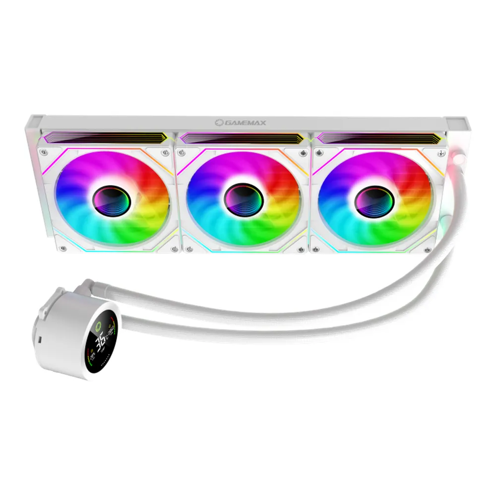 Gamemax-Iceberg-360-Digital-White-AIO-Liquid-CPU-Cooler-ICEBERG360-W
