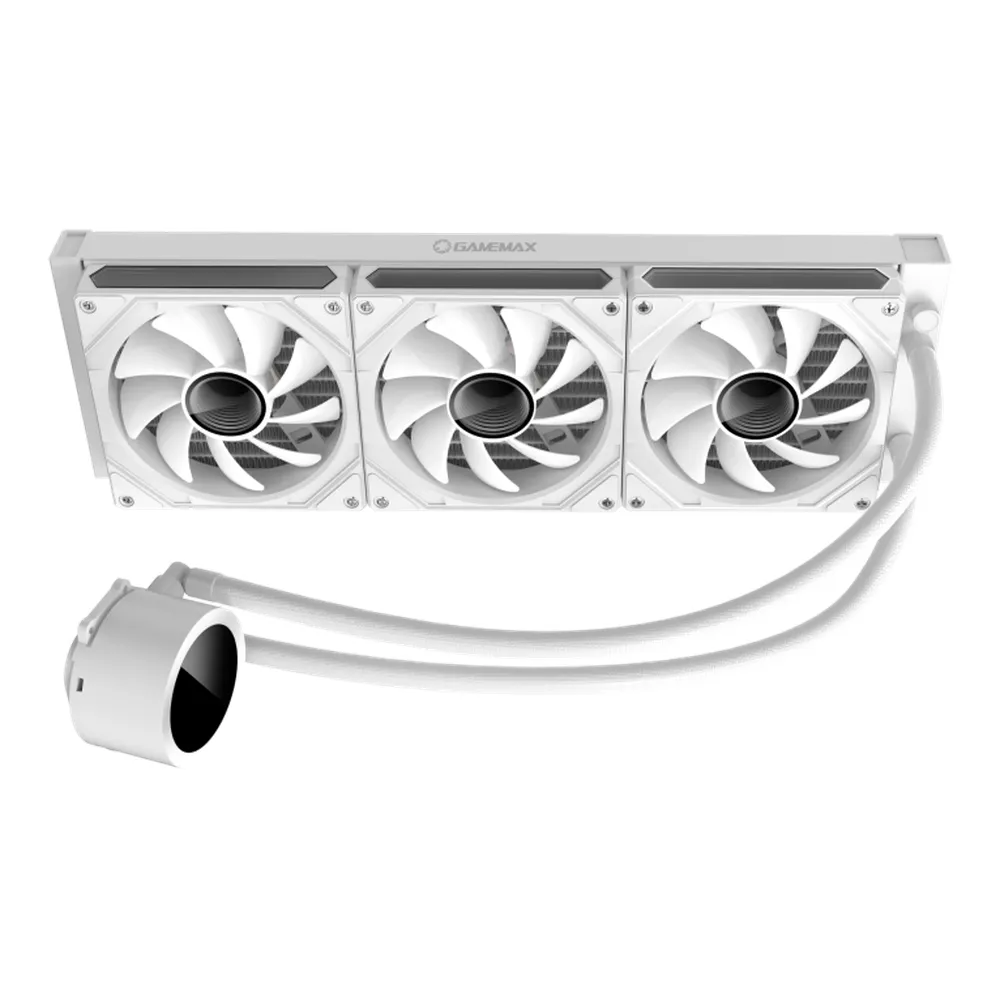 Gamemax-Iceberg-360-Digital-White-AIO-Liquid-CPU-Cooler-ICEBERG360-W