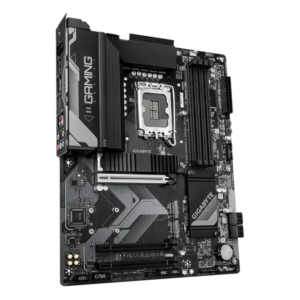 Gigabyte B760 GAMING X WIFI6E GEN5 Motherboard, LGA1700 Socket, ATX Form Factor, DDR5 Ram, PCIe 5.0, Wi-Fi 6E, Bluetooth v5.3, HDMI, DisplayPort, Realtek 2.5Gb Ethernet, RGB Fusion, 1 Year Warranty | B760-G-X-WF6E-GEN5