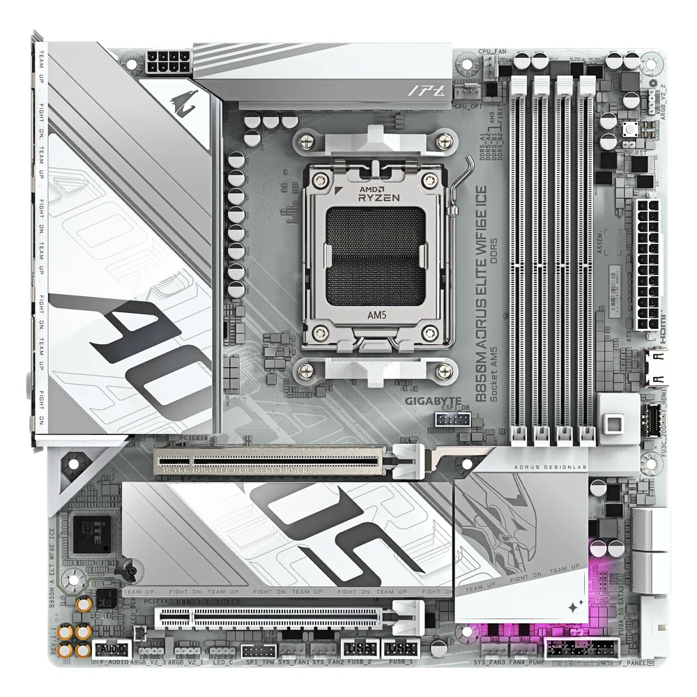 Gigabyte-B850M-AORUS-Elite-ICE-Wi-Fi-6E-Motherboard-B850M-A-ELT-WF6E-ICE